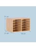 relaxdays Dokumentenablage in Natur - (B)49 x (H)31 x (T)31 cm
