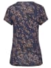 Vivance by Lascana Kurzarmshirt in blau-rosé bedruckt