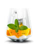 Mr. & Mrs. Panda Glas Alpaka Stolz ohne Spruch in Transparent