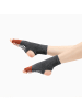 MUNADUNA 3er-Pack Anti-Rutsch Yoga/Pilates Zehensocken – offene Zehen & Ferse Grau/Rot