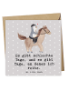 Mr. & Mrs. Panda Deluxe Karte Pferd Reiten mit Spruch in Grau Pastell
