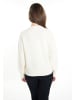 Usha Damen Cardigan Mit Perlen in Wollweiss