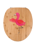Mr. & Mrs. Panda Toilettensitz Flamingo Yoga ohne Spruch in Braun