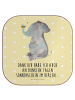 Mr. & Mrs. Panda Bierdeckel Elefant Biene mit Spruch in Gelb Pastell