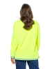 LAURASØN Sweatshirt in safety yellow