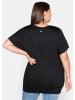 sheego T-Shirt in schwarz