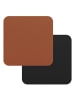 FREEFORM FREEFORM | Glasuntersetzer, FLEXI, Cognac/schwarz