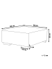Beliani Ottomane LUNGO in Weiß - (W) 80 x (H) 35 x (L) 80 cm