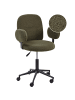 Beliani Bürostuhl MORAGA in Grün/Schwarz - (W) 58 x (H) 80 x (L) 58 cm