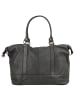 Samantha Look Reisetasche echt Leder in grau