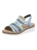 rieker Sandalen in Blau/Multi