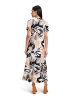 Betty Barclay Midikleid mit Raffung in Schwarz/Braun