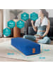 DoYourFitness Yoga-Bolster Paravati gefüllt Dinkelspelz navyblau eckig Blau