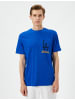 KOTON T-shirt in Marineblau