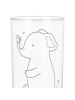 Mr. & Mrs. Panda Longdrinkglas Elefant Biene mit Spruch in Transparent