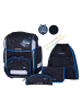 SCHNEIDERS Ergolite Schulranzen-Set 8-teilig in black blue