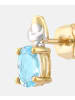 Diamant L'éternel Ohrringe aus 375 Gelbgold mit Topas
