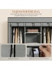 HOMCOM Stoffschrank-125L x 43B x 162,5H cm-Hellgrau