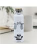 Mr. & Mrs. Panda Wasser Trinkflasche Koalas Feiern mit Spruch in Weiß
