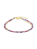 Luxenter Fußkette aus violettem Kristall mit 18-karätiger Gelbgold-Finish – Miwa