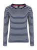 elkline Sweatshirt Tomorrow in darkblue - white