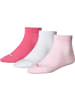 Puma Socks Kurzsocken 3 Paar in pink/weiß