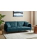 Beliani Schlafsofa LUCAN in Blau/Schwarz - (W) 191 x (H) 75 x (L) 91 cm
