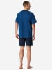 Schiesser Schlafanzug Comfort Essentials in Blau