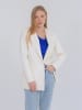 Freshlions Kunstleder Blazer Cintia in Creme