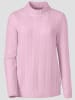 Sieh an! Stehkragenpullover in rosé