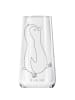 Mr. & Mrs. Panda Champagnerglas Pinguin mHerzieren ohne Spruch in Transparent