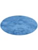 Pergamon Hochflor Langflor Teppich Super Soft Melia Rund in Antraciet