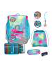 Scout Scout Alpha Schulranzenset Safety Light 5 teilig Happy Rainbow