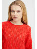 ICHI Strickpullover IHMARNAS LS2  - 20118080  Strickpullover mit Strukturmuster in Rot