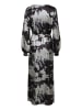Kaffe Kleid KAasky A-shape in Black/Silver Cloud Print