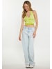 myMo Damen Cropp-Top in WOLLWEISS LIMETTE