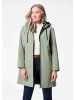 GOLDNER Wetterfeste Regenjacke mit Kapuze in graugrün