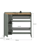 ebuy24 Schuhschrank Drive Staubgrün 97 x 32 cm