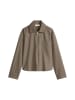 Marc O'Polo Jersey-Zip-Jacke loose in Chalky Brown