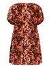 KAFFE curve Tunika KCami A-shape in Grenadine Leopard Print