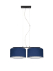 Licht-Erlebnisse Pendelleuchte (L)70 x (T)100 cm in Schwarz Blau Weiß
