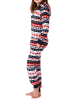 NORMANN Jumpsuit Overall Schlafanzug Pyjama Norweger - 70302 in rot
