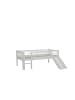 58 aufm Kessel SPIELBETT 90x200 Keeley Buche Weiß mit Rutsche Leiter