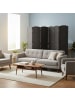 relaxdays Paravent in Schwarz - (B)240 x (H)170 cm