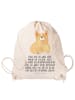 Mr. & Mrs. Panda Jutebeutel Corgie mit Spruch in Creme