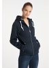 ICEBOUND Damen Strickfleecejacke in Marine Melange