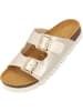 Palado Plateau-Pantoletten in gold/beige