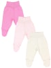 TupTam Baby Mädchen Strampelhose mit Fuß 3er Pack in rosa Modell 1