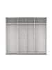 ebuy24 Kleiderschrank Catania Weiß 244 x 67 cm