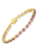 Rafaela Donata Armband Sterling Silber Amethyst in gelbgold
